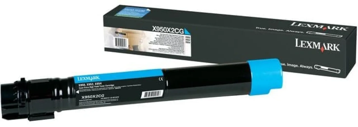 Lasertoner Lexmark Cyan High Cap