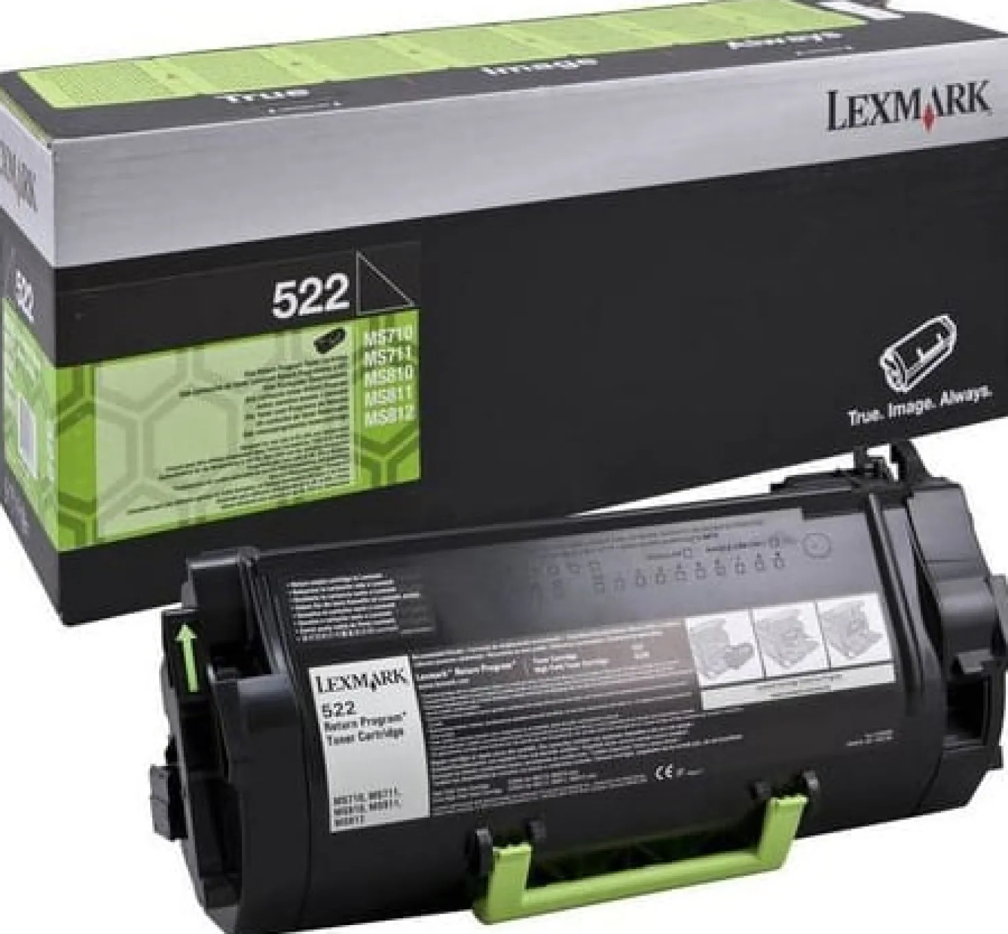 Lasertoner Lexmark svart 522