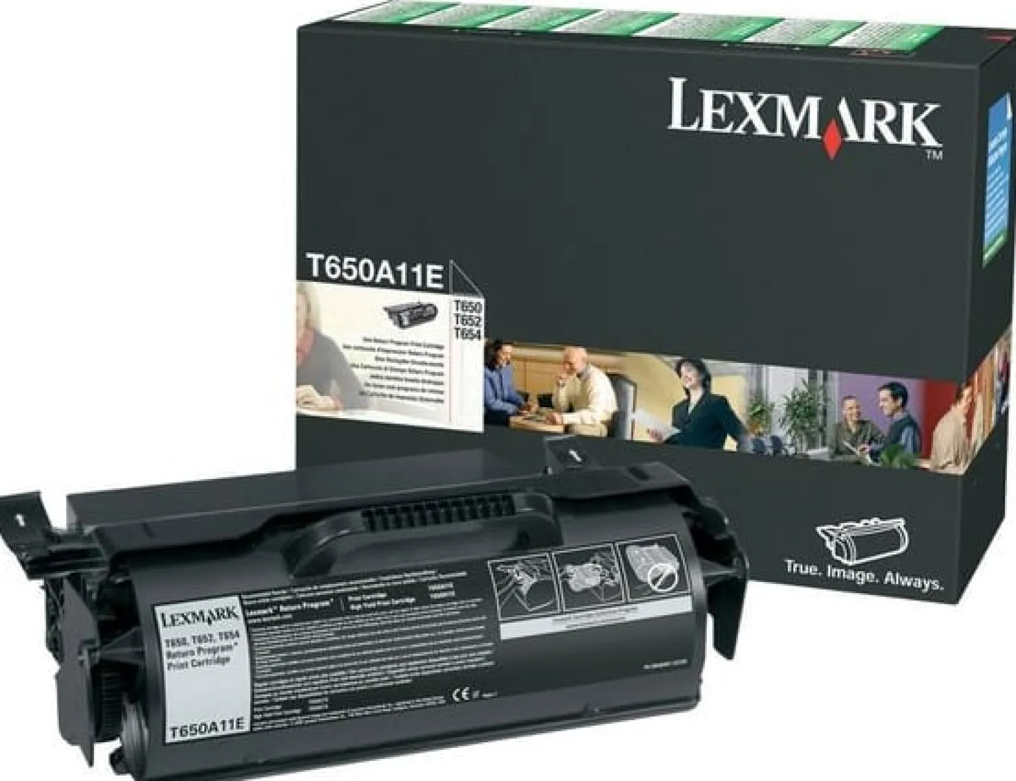 Lasertoner Lexmark Svart T650/T652/T654 7000 sidor