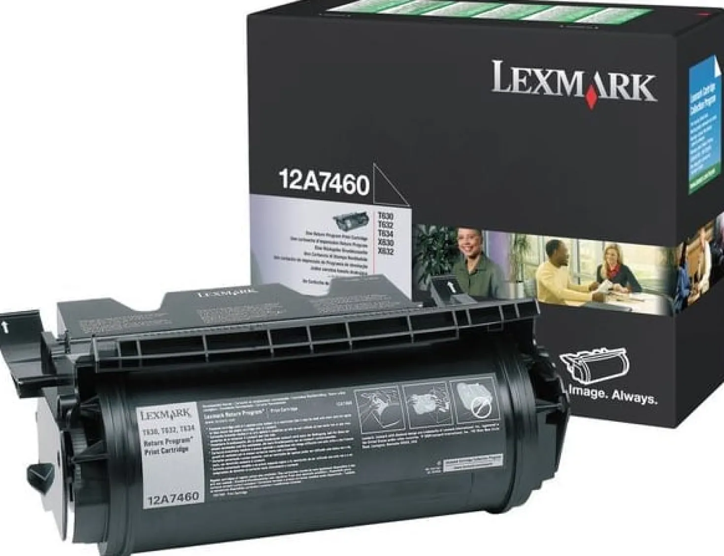 Lasertoner Lexmark T630/632 Svart
