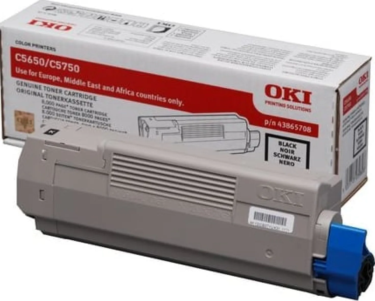Lasertoner Oki C5650/C5750Svart