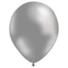 Latexballonger Papstar Silver, 25 cm, 10 st