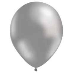 Latexballonger Papstar Silver, 25 cm, 10 st