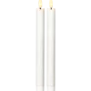 LED Antikljus Star Trading Flamme, vit, 2-pack, 25 cm