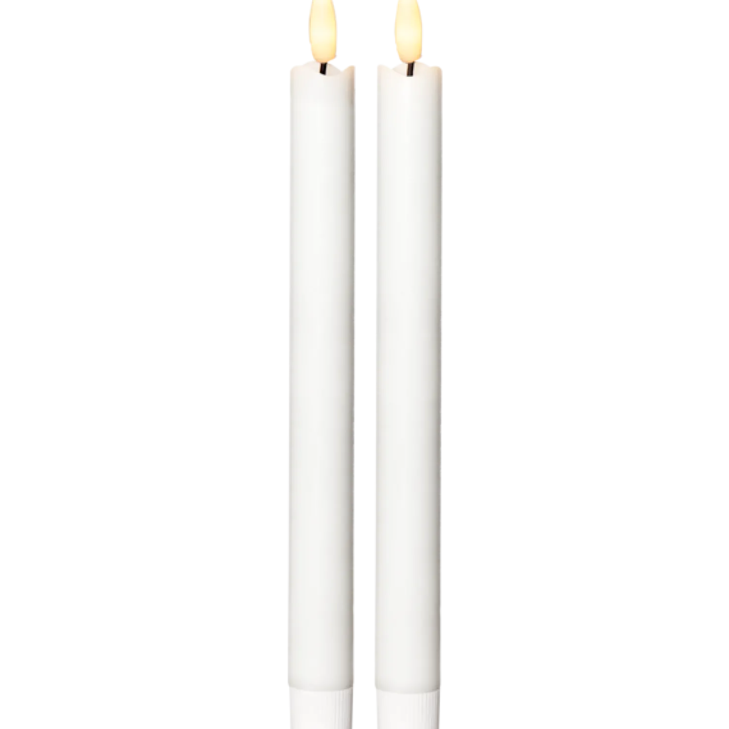 LED Antikljus Star Trading Flamme, vit, 2-pack, 25 cm