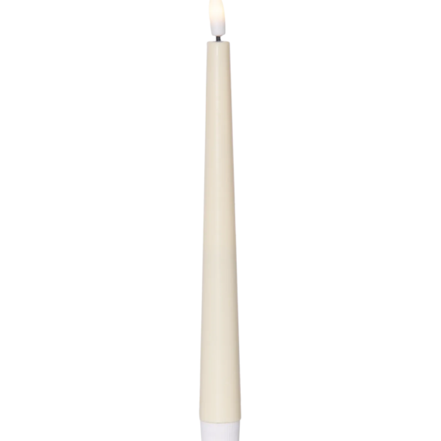 LED Antikljus Star Trading Flamme, vit, 2-pack, 25 cm