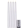 LED Antikljus Star Trading Flamme Slim Vit, 4-pack, 2,1x28,5 cm