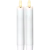 LED Antikljus Star Trading Flamme, vit, 2,1x15cm, timer