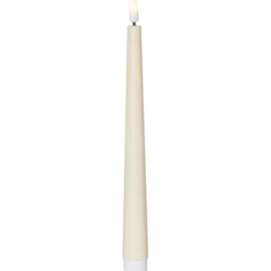 LED Antikljus Star Trading Flamme, vit, 2,1x15cm, timer