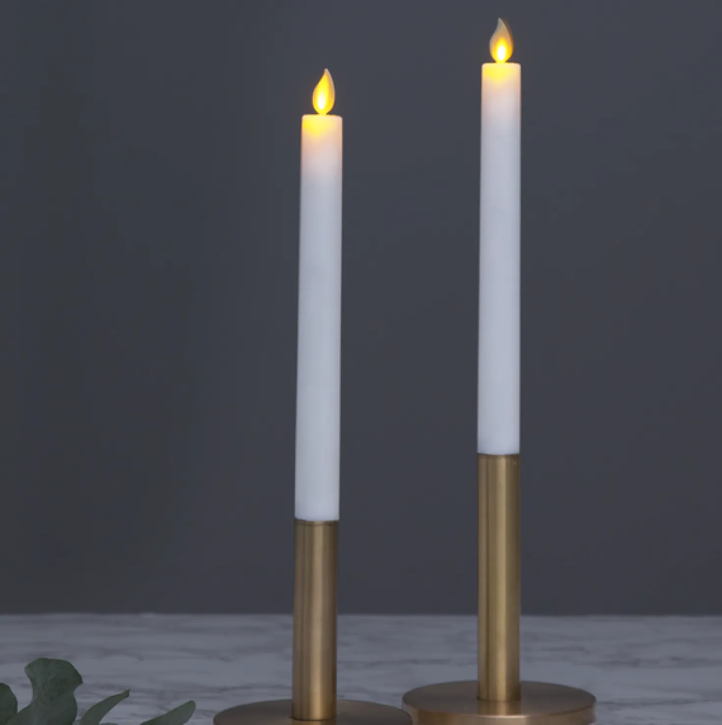 LED-antikljus Star Trading M-Twinkle, fladdrande låga, 24 cm, 2-pack