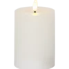 LED-blockljus Star Trading Flamme Flow, vit, 7,5x12,5 cm