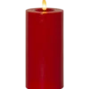 LED Blockljus Star Trading Flamme Flow Röd, 7,5x17,5 cm, timer