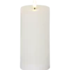 LED Blockljus Star Trading Flamme Flow, vit, 7,5x17,5 cm