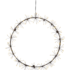 LED-dekorationskrans Star Trading Dew Drop Flower, 270 lampor, 35 cm