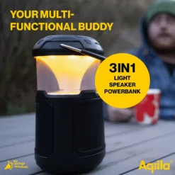 LED-lampa Aqiila Soundbird B10, dimbar, Bluetooth, powerbank 10000 mAh