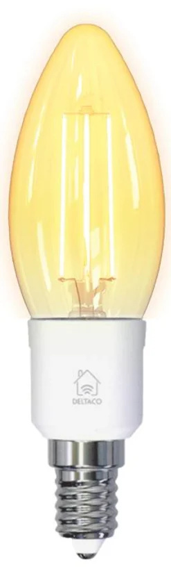 LED-lampa Deltaco Smart Home Filament E14, WiFi, 4,5W, 400 lumen