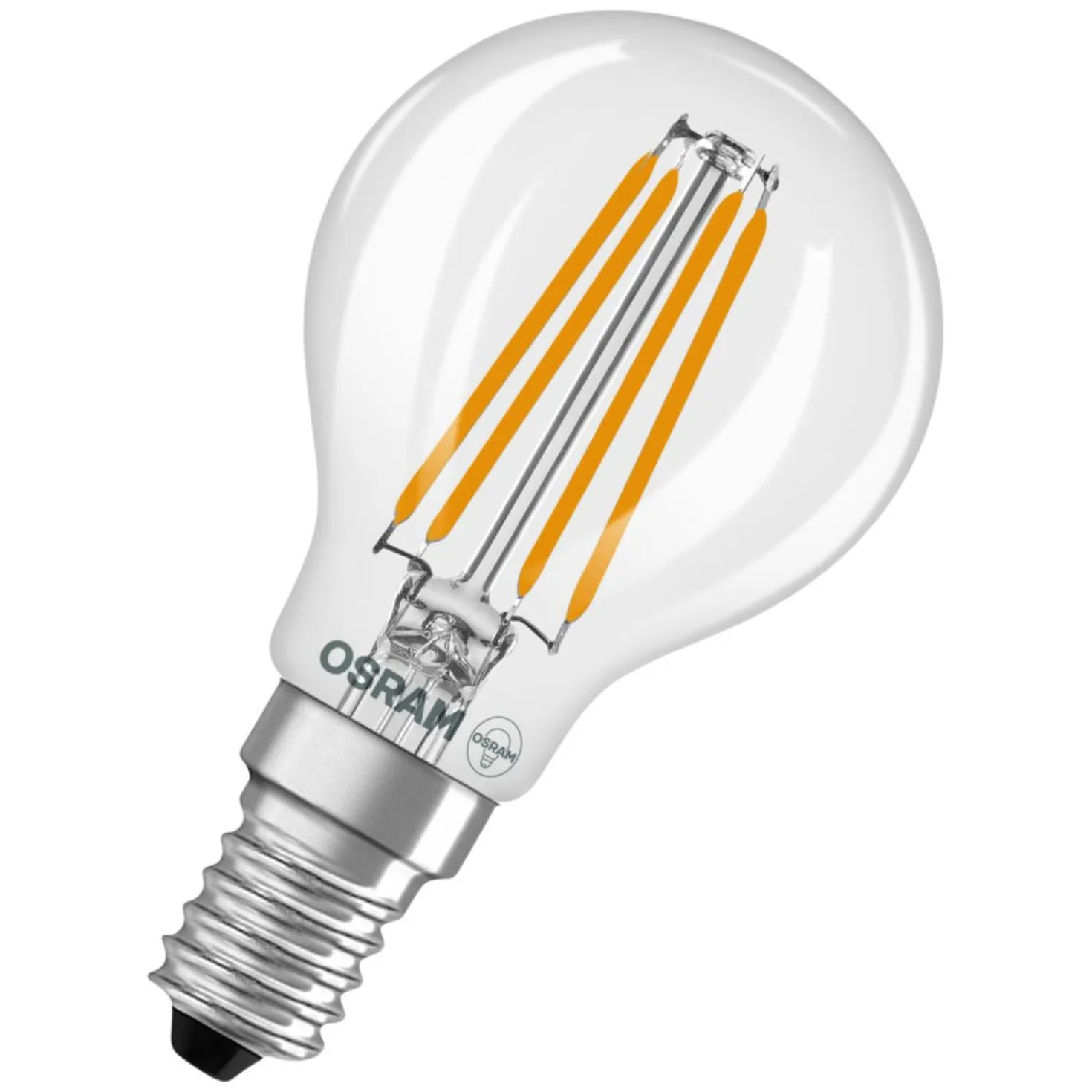 LED-lampa Osram E14 Klot Filament 3.4W 470lm, 2700K, klar