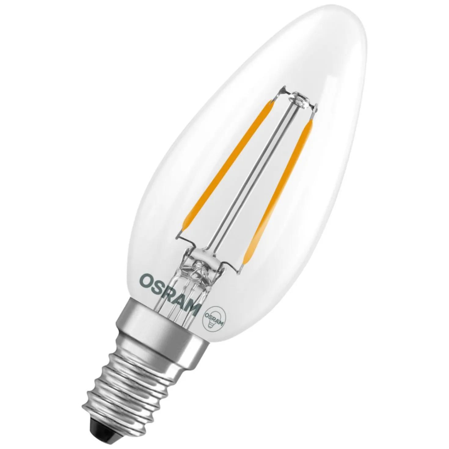 LED-lampa Osram E14 Kronljus 1.8W 250lm, 2700K, klar
