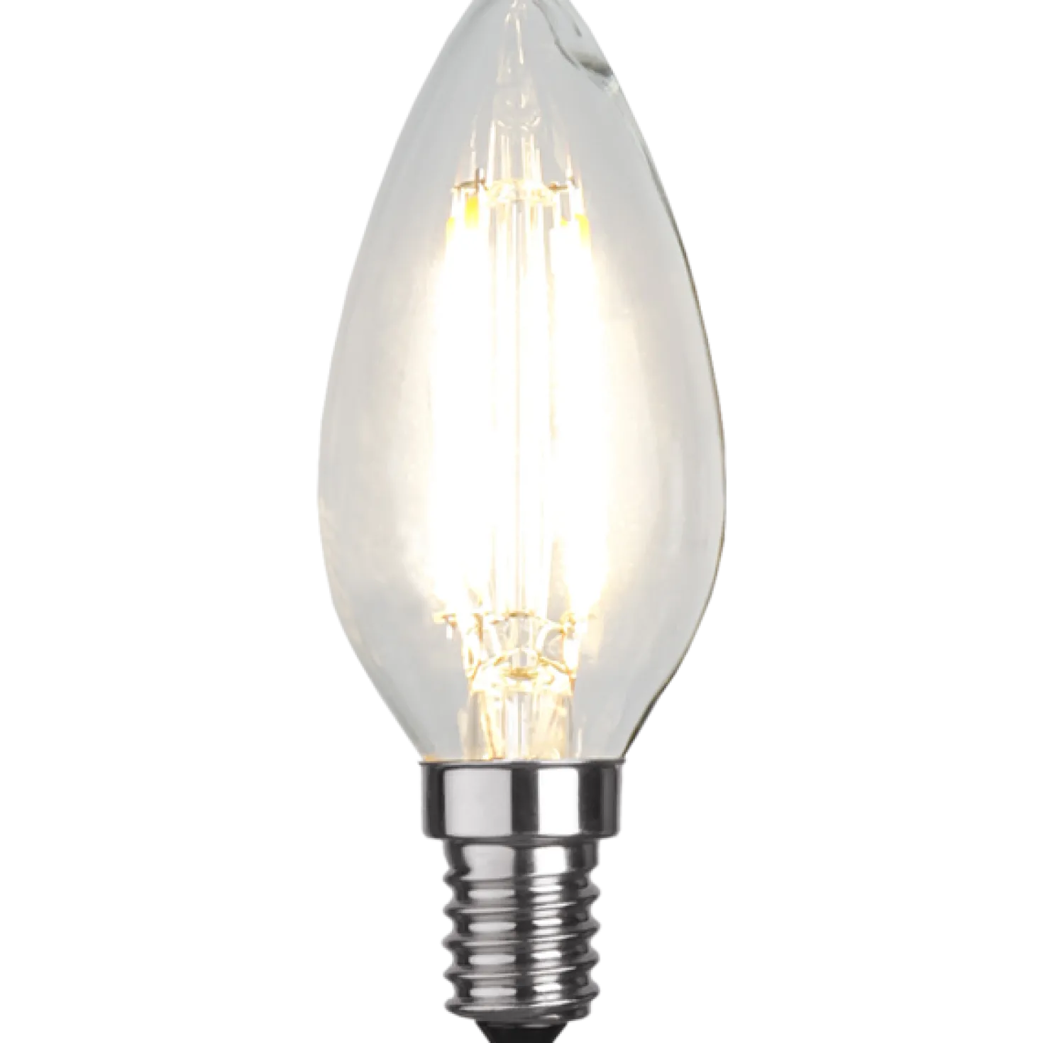 LED-lampa Star Trading E14 C35 Clear, varmvit, klar glaskolv