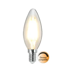 LED-lampa Star Trading E14 C35 Clear, varmvit, klar glaskolv