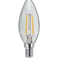 LED-lampa Star Trading E14 C35 Clear, varmvit, klar glaskolv