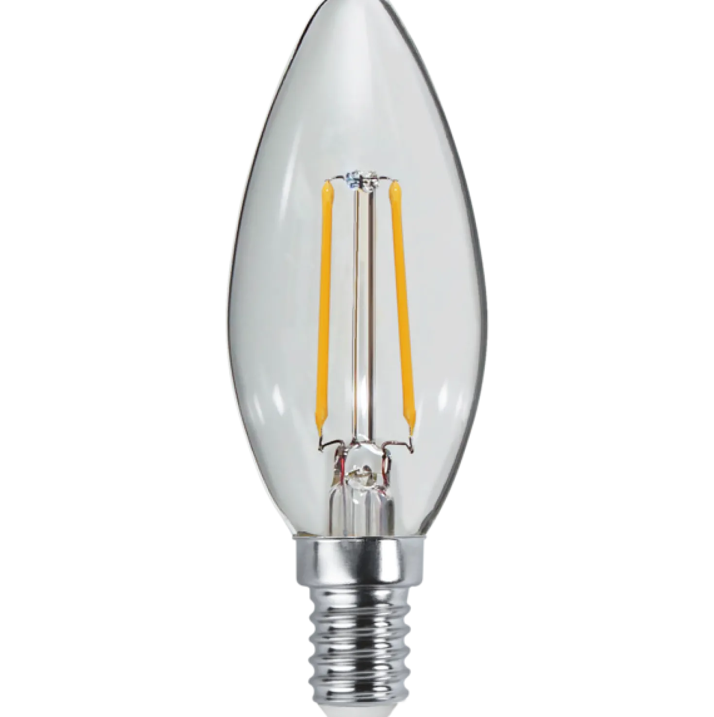 LED-lampa Star Trading E14 C35 Clear, varmvit, klar glaskolv