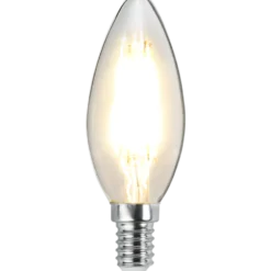 LED-lampa Star Trading E14 C35 Clear, varmvit, klar glaskolv