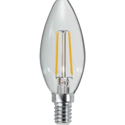 LED-lampa Star Trading E14 C35 Clear, varmvit, klar glaskolv