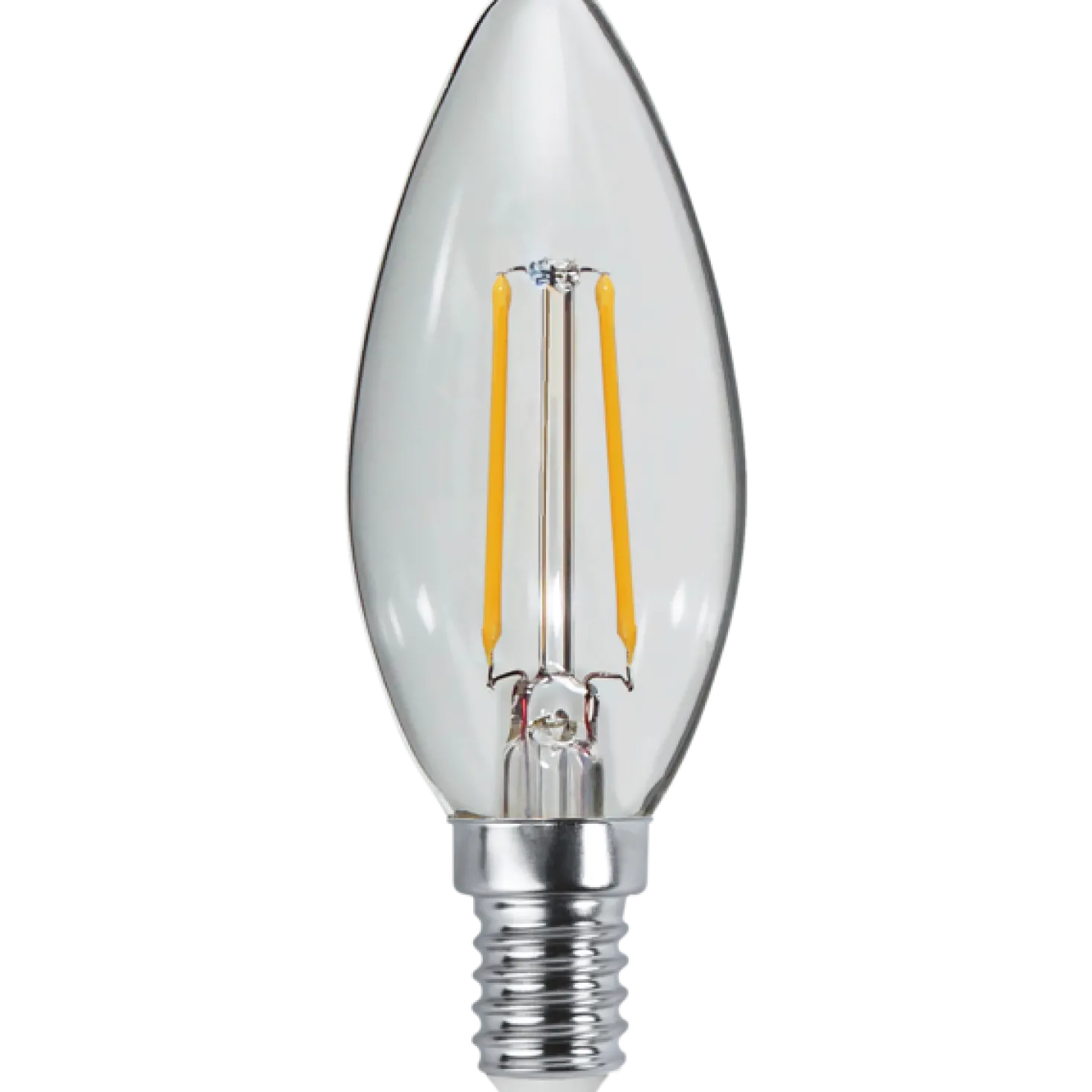 LED-lampa Star Trading E14 C35 Clear, varmvit, klar glaskolv