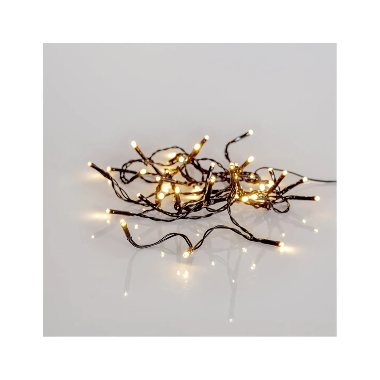 LED-ljusslinga Star Trading Shiny Warm White, utomhus, 40 lampor, 24 m