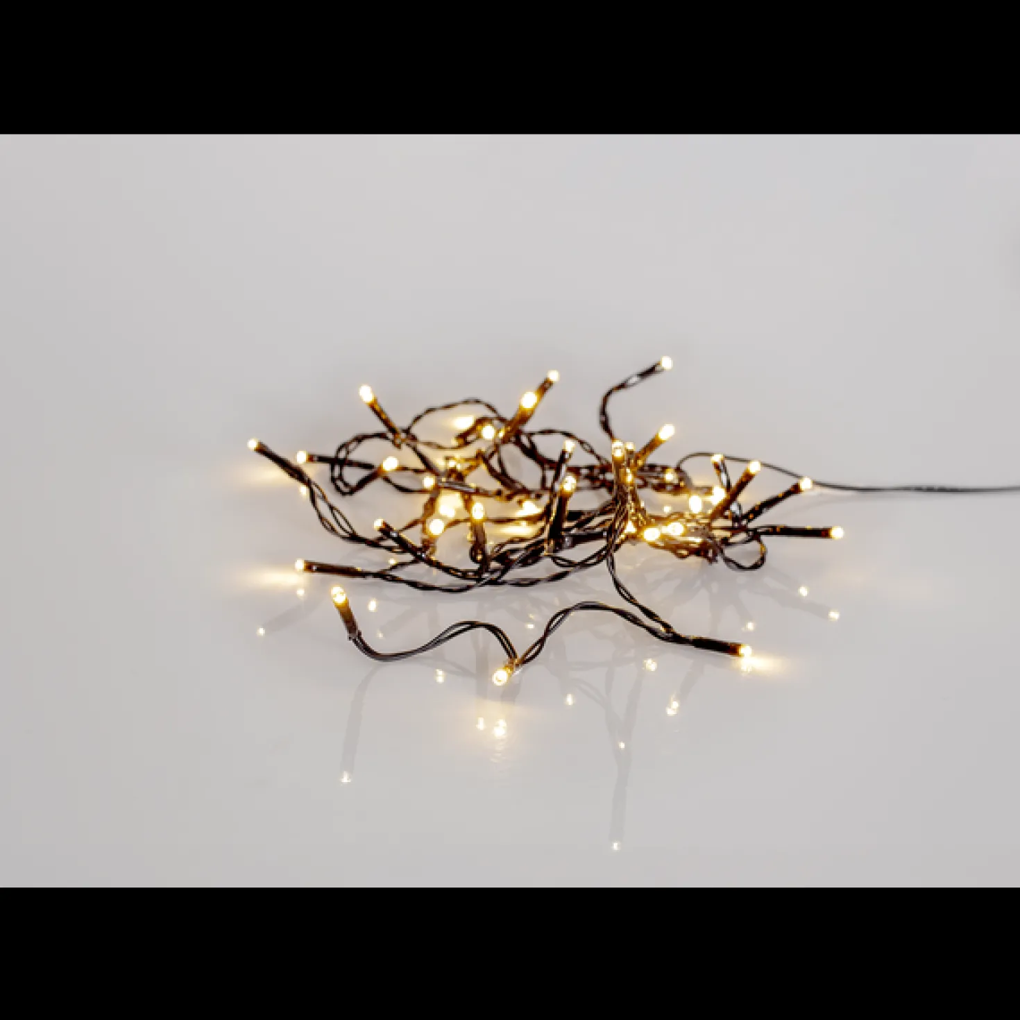 LED-ljusslinga Star Trading Shiny Warm White, utomhus, 40 lampor, 24 m