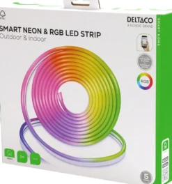LED-strip Deltaco SMART HOME Neon RGB, 5 meter, appstyrd