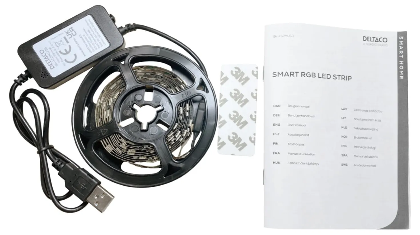 LED-strip Deltaco SMART HOME USB-driven, 2 meter