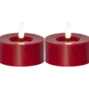 LED-värmeljus Star Trading Flamme Flow, röd, timer, 2-pack