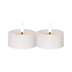 LED-värmeljus Star Trading Flamme Flow, vit, 2-pack, timer