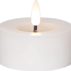 LED-värmeljus Star Trading Flamme Flow, vit, 2-pack, timer