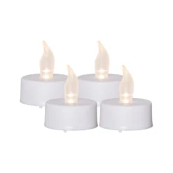 LED-värmeljus Star Trading Paulo, vit, timer, 4-pack