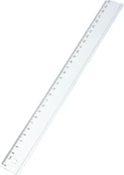 Linjal Pepper Pot Kontor, transparent, 30 cm