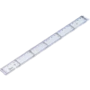Linjal Tvärgradig 30 cm, glasklart polystyrenplast, fasad kant