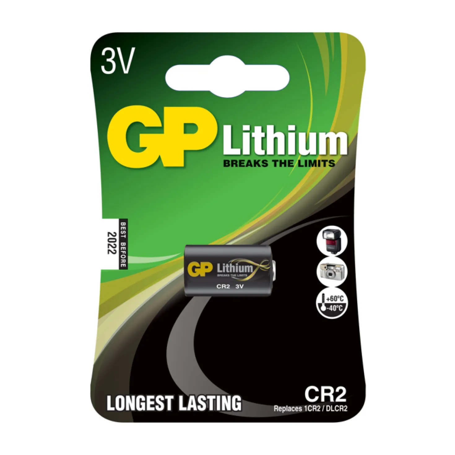 Litiumbatteri GP Pro Lithium Foto CR2 3V, 1400 mAh