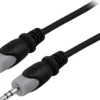 Ljudkabel Deltaco Audio 3,5mm ha-ha, stereo, 5m