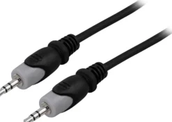 Ljudkabel Deltaco Audio 3,5mm ha-ha, stereo, 5m