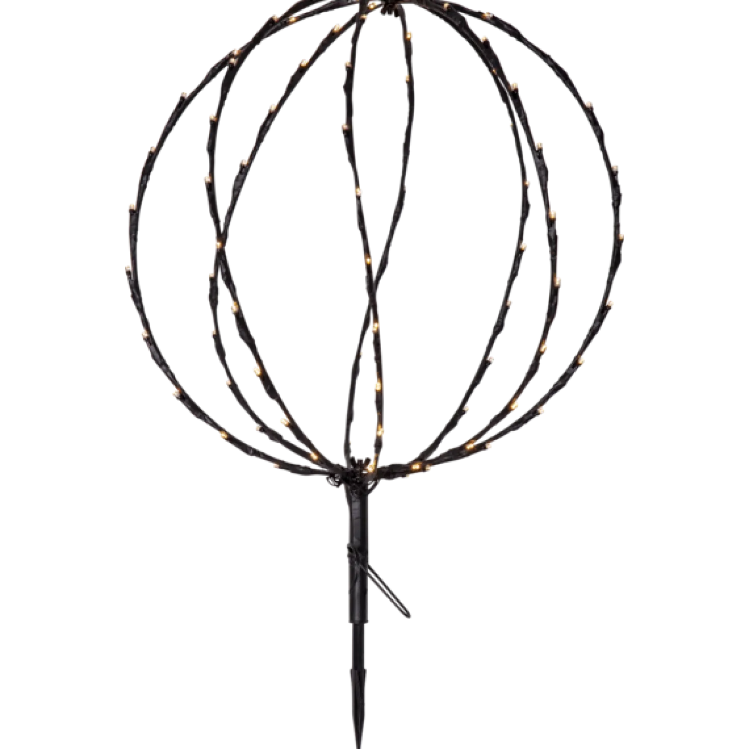 Ljusboll Star Trading Sphere, 88 LED, 40 cm, batteridriven, svart