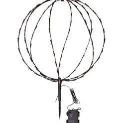 Ljusdekoration Star Trading Sphere, 104 LED, 50 cm, svart, batteri