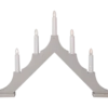 Ljusstake Star Trading Alma, 7-armad LED, beige, 58,5 cm