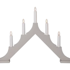 Ljusstake Star Trading Alma, 7-armad LED, beige, 58,5 cm