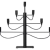 Ljusstake Star Trading Milano, svart, 60 cm, 8 lampfattningar