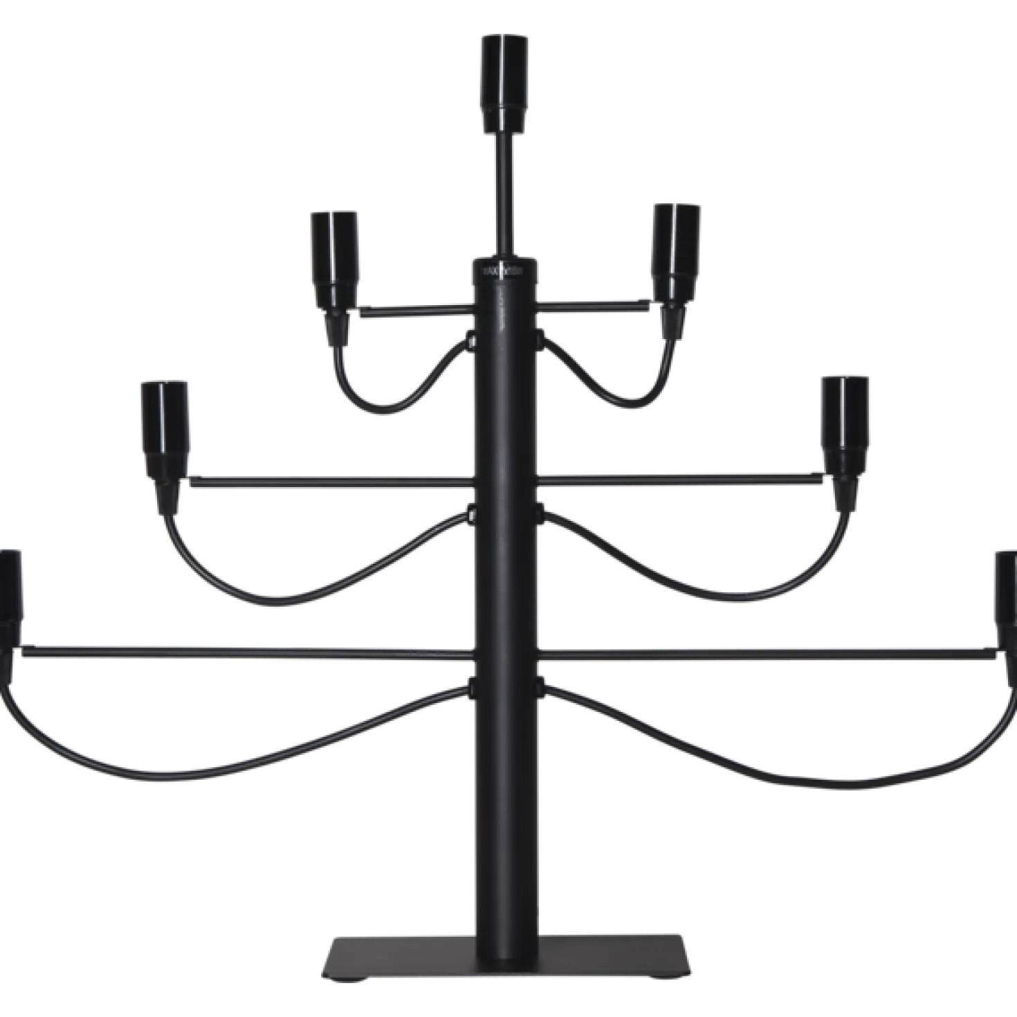 Ljusstake Star Trading Milano, svart, 60 cm, 8 lampfattningar