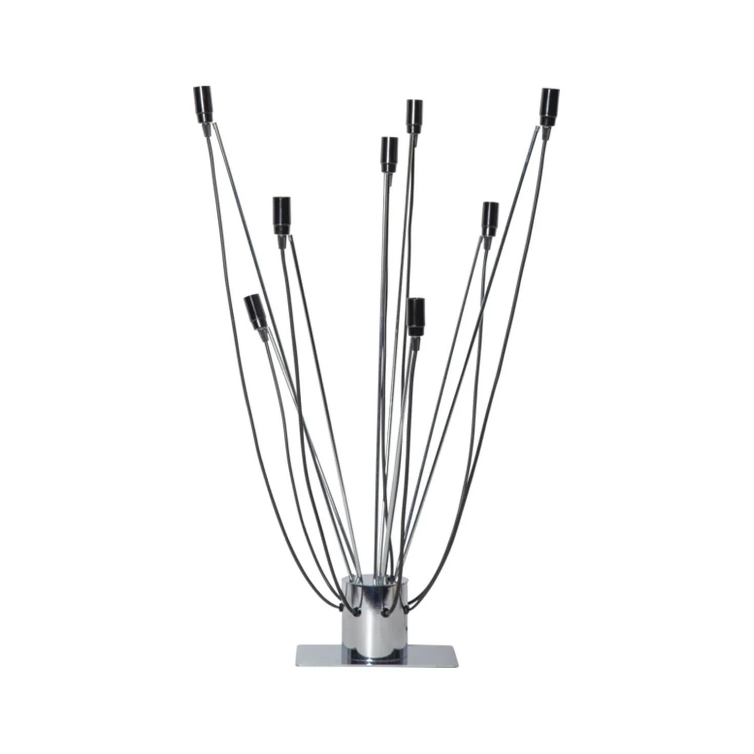 Ljusstake Star Trading Milano, svart, 60 cm, 8 lampfattningar
