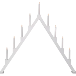 Ljusstake Star Trading Torpa LED, vit, 5 lampor, 57 cm